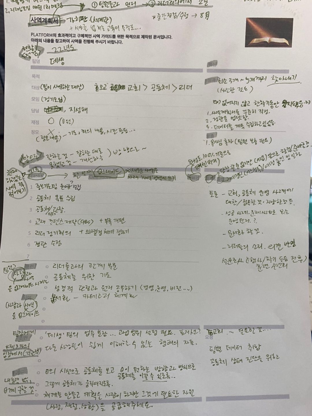 2023 사역계획서_데생팀